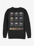 Star Wars The Mandalorian Mando Helmet Boxup Sweatshirt, BLACK, hi-res