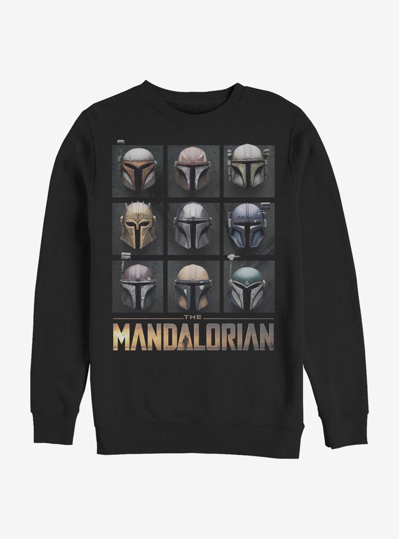 Star Wars The Mandalorian Mando Helmet Boxup Sweatshirt, , hi-res