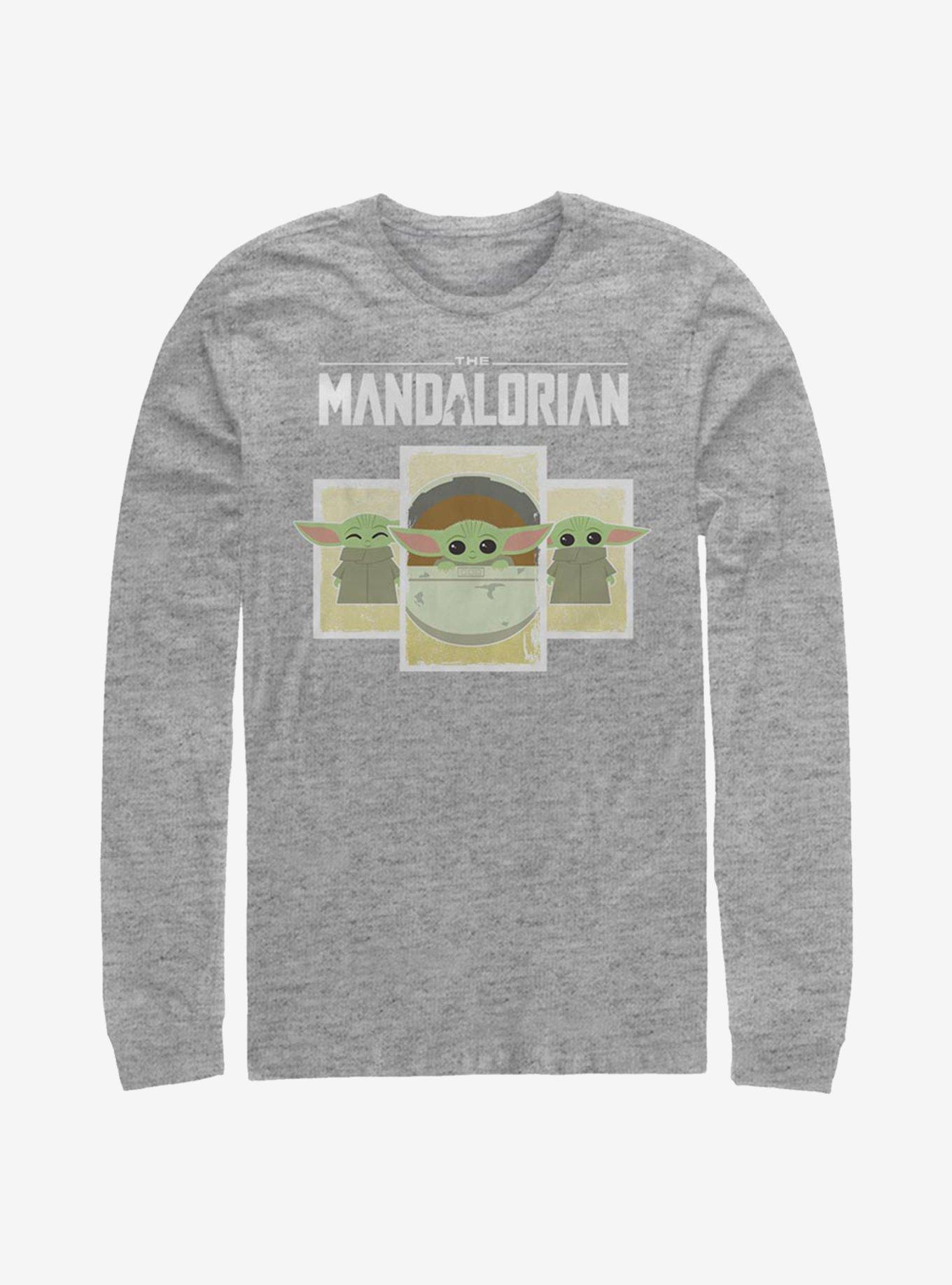 Star Wars The Mandalorian The Child Boxes Long-Sleeve T-Shirt, ATH HTR, hi-res