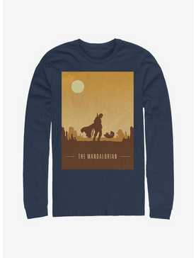 Star Wars The Mandalorian Mando And The Child Poster Long-Sleeve T-Shirt, , hi-res