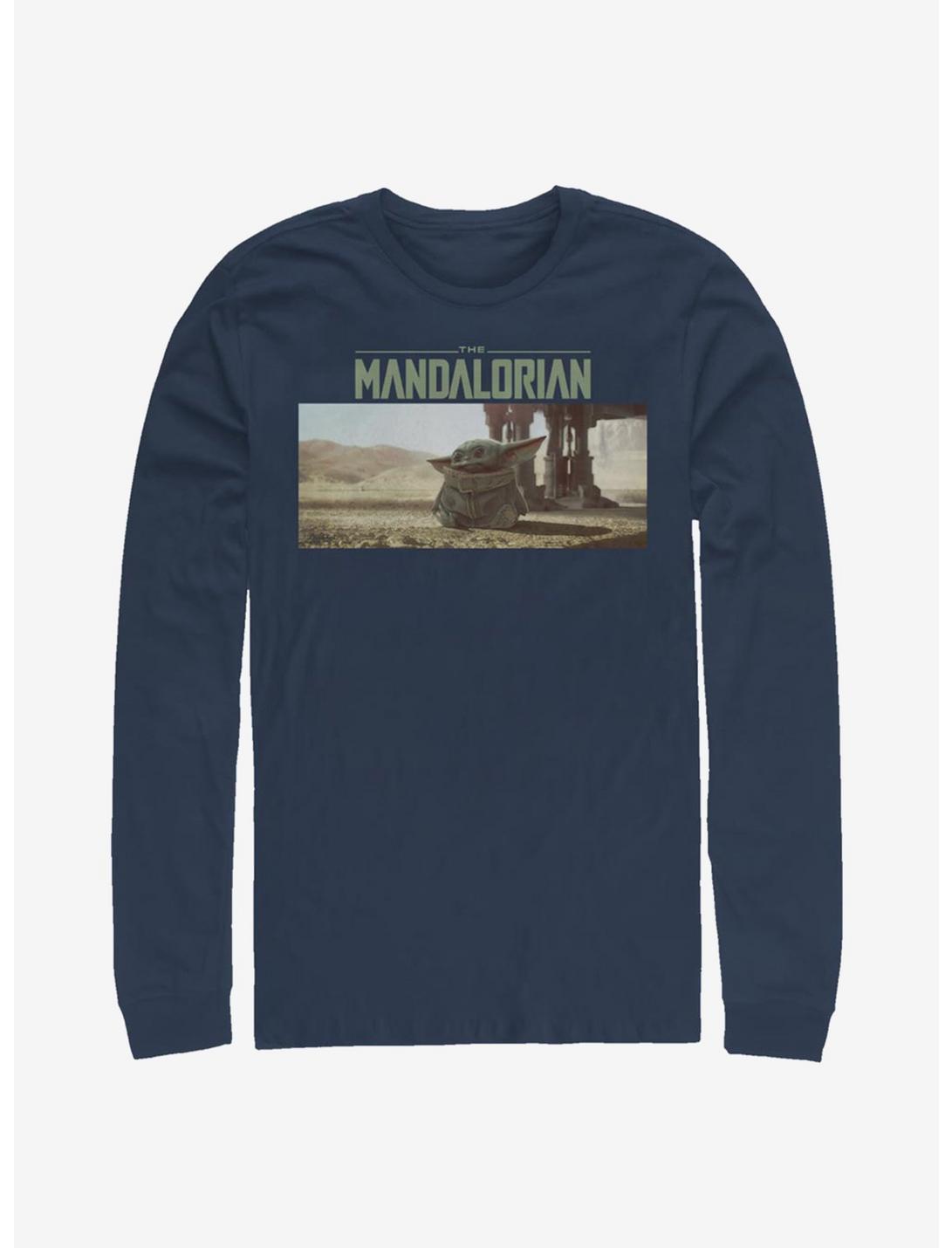 Star Wars The Mandalorian Still Looking Long-Sleeve T-Shirt, NAVY, hi-res