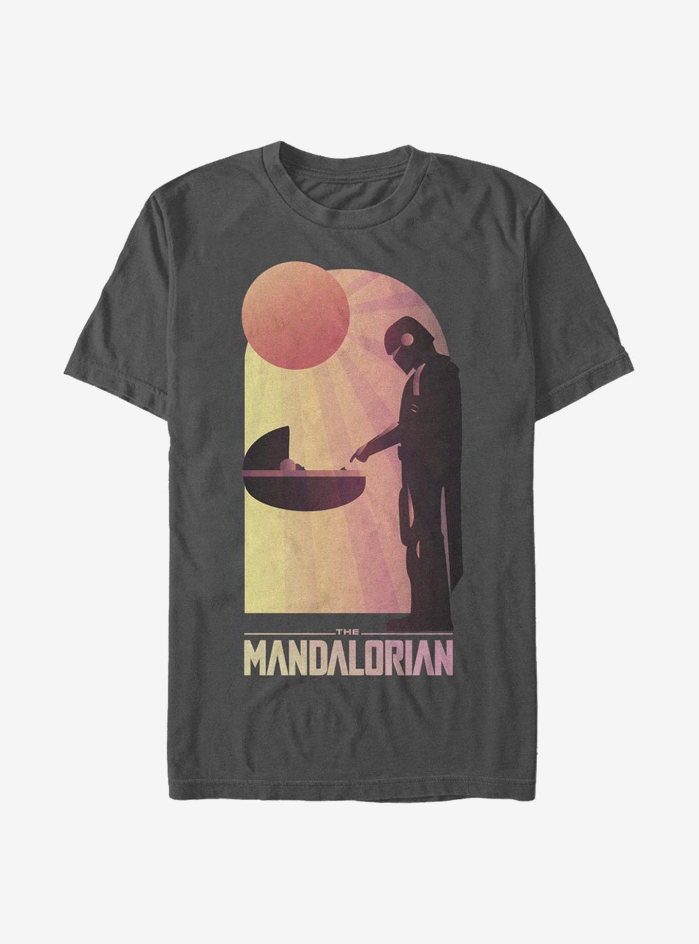 Star Wars The Mandalorian A Warm Meeting T-Shirt, CHARCOAL, hi-res