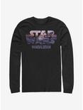 Star Wars The Mandalorian The Child Logo Fill Long-Sleeve T-Shirt, BLACK, hi-res