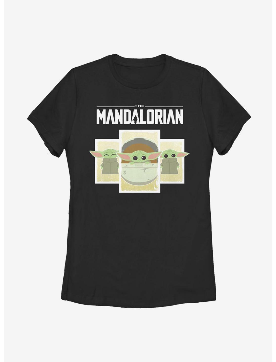 Star Wars The Mandalorian The Child Boxes Womens T-Shirt, BLACK, hi-res