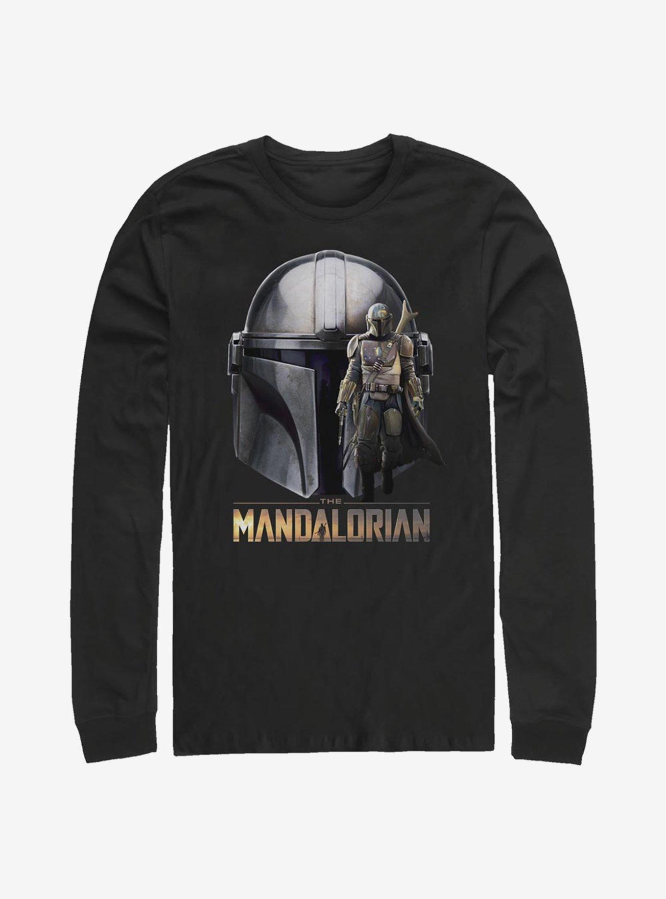 Star Wars The Mandalorian Mando Head Long-Sleeve T-Shirt, , hi-res