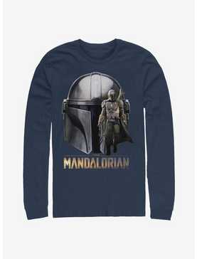 Star Wars The Mandalorian Mando Head Long-Sleeve T-Shirt, , hi-res