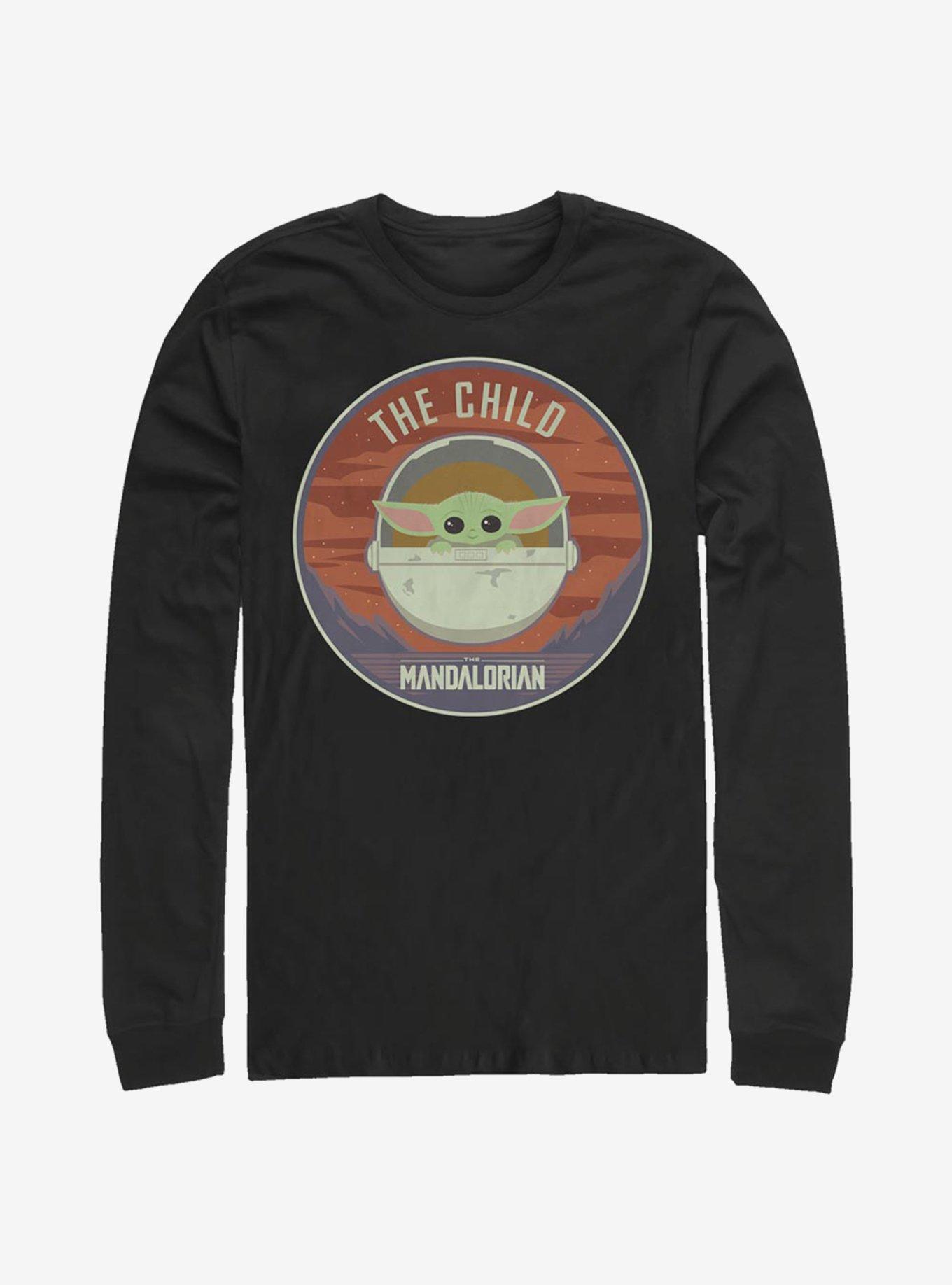 Star Wars The Mandalorian The Child Bassinet Badge Long-Sleeve T-Shirt, , hi-res