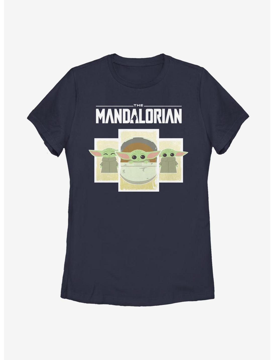 Star Wars The Mandalorian The Child Boxes Womens T-Shirt, NAVY, hi-res