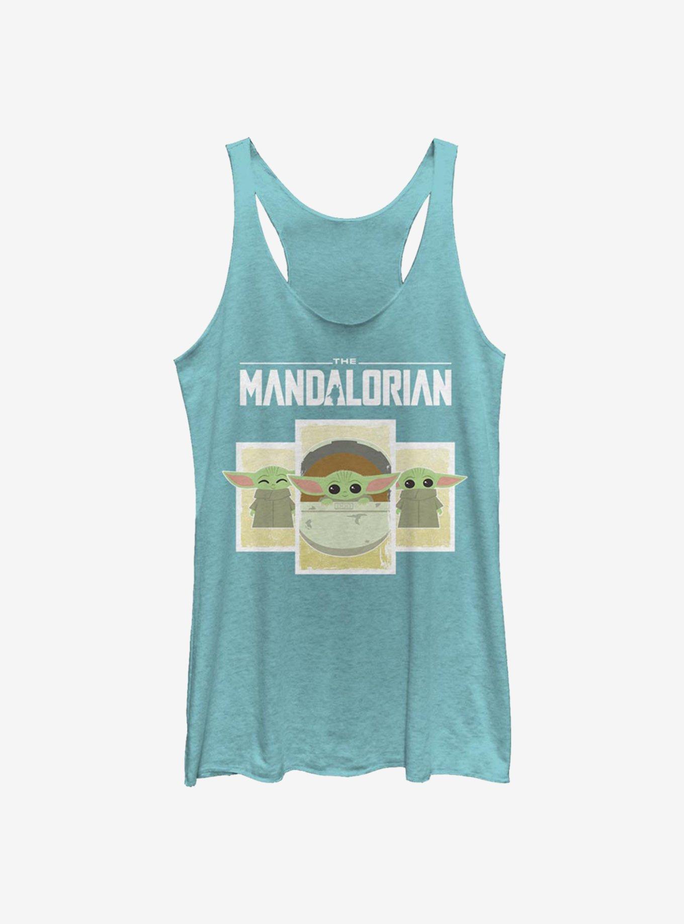 Star Wars The Mandalorian The Child Boxes Womens Tank Top