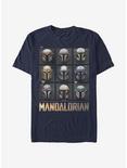 Star Wars The Mandalorian Mando Helmet Boxup T-Shirt, NAVY, hi-res