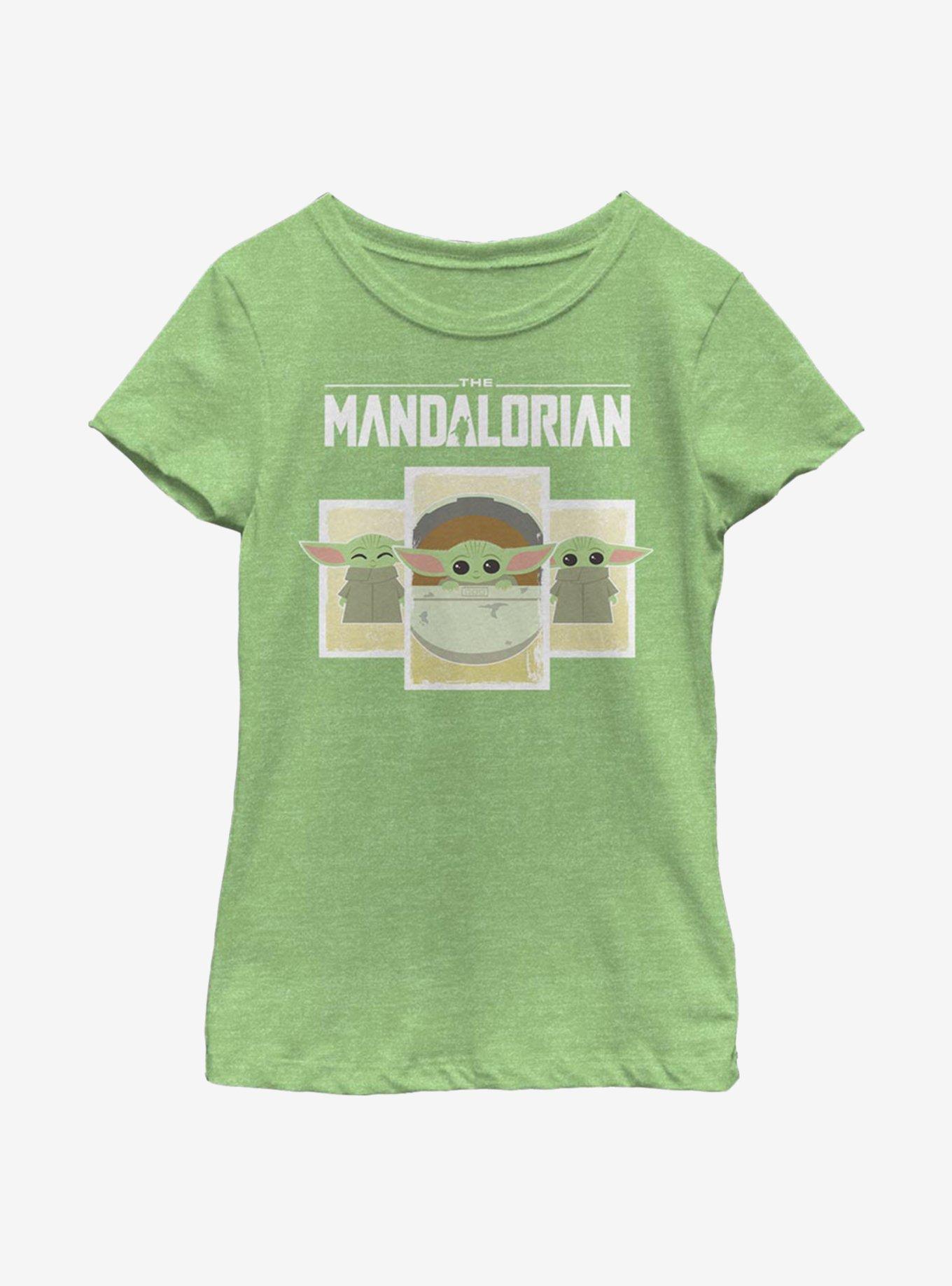 Star Wars The Mandalorian The Child Boxes Youth Girls T-Shirt, GRN APPLE, hi-res