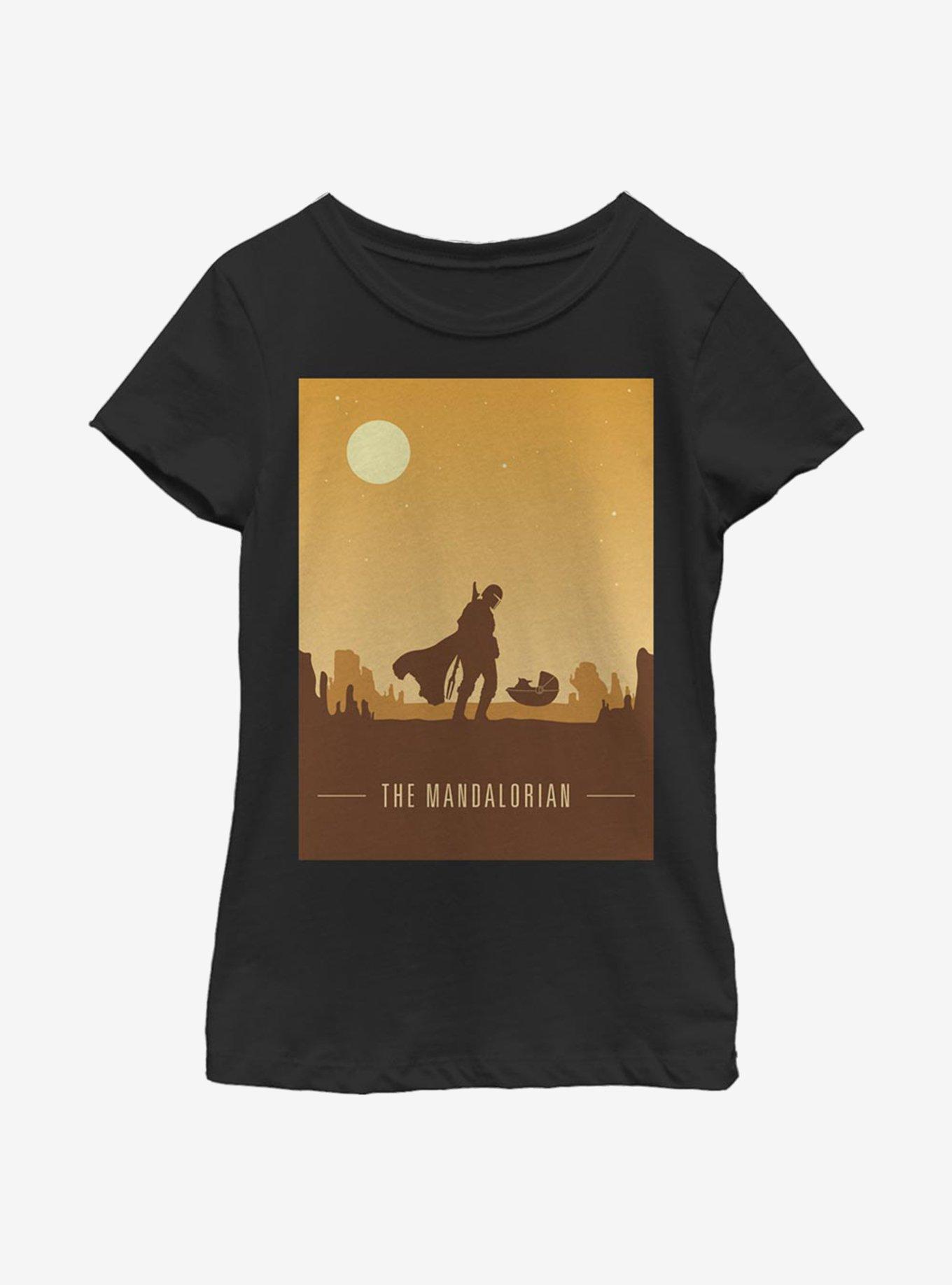 Star Wars The Mandalorian Mando And The Child Poster Youth Girls T-Shirt, , hi-res