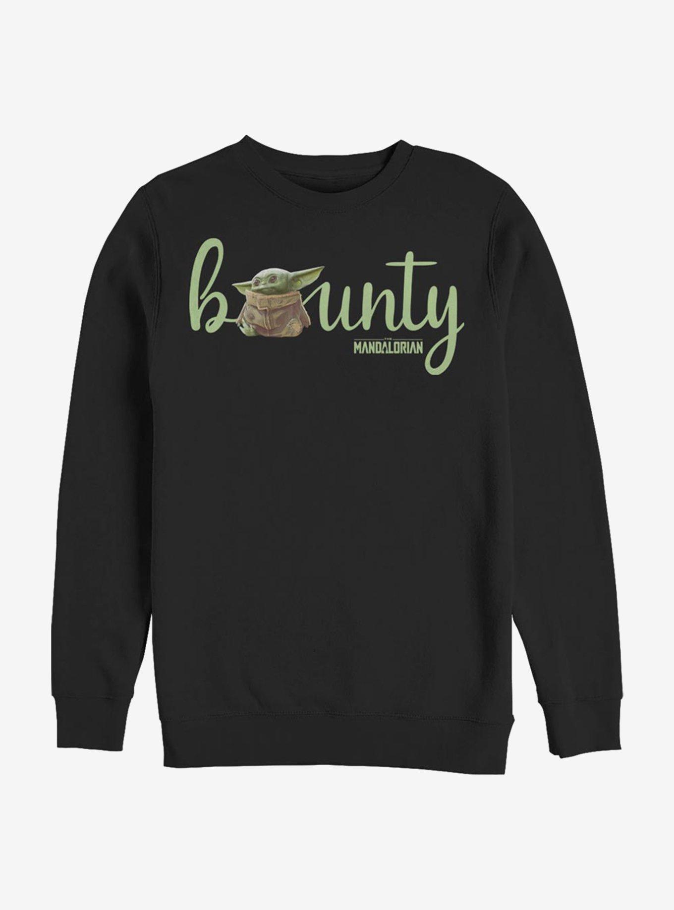 Star Wars The Mandalorian Bounty Text Sweatshirt, BLACK, hi-res