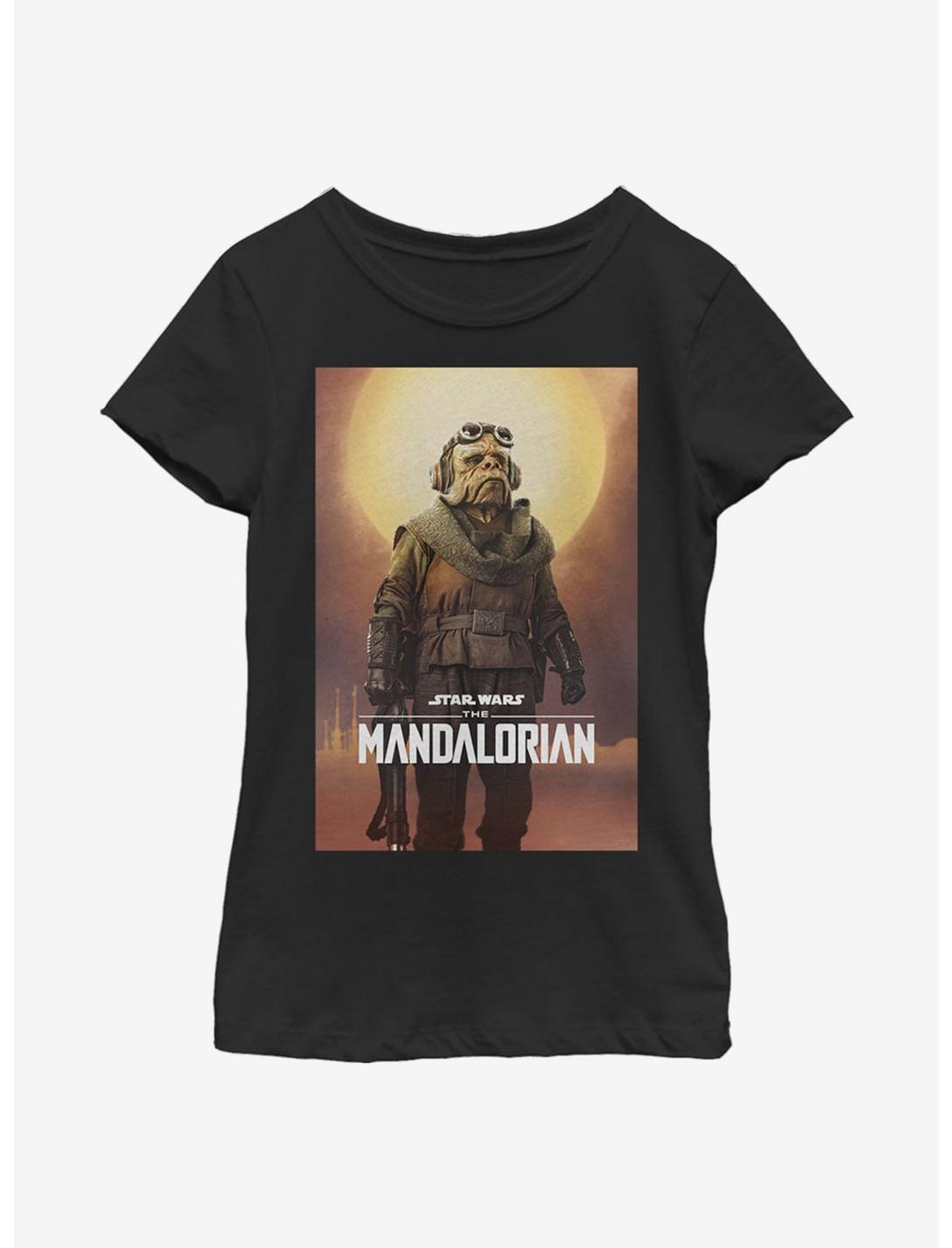 Star Wars The Mandalorian Alien Poster Youth Girls T-Shirt, BLACK, hi-res