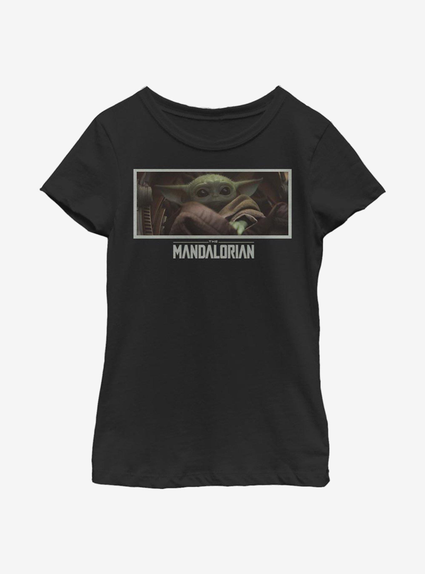 Star Wars The Mandalorian The Stare Youth Girls T-Shirt, BLACK, hi-res