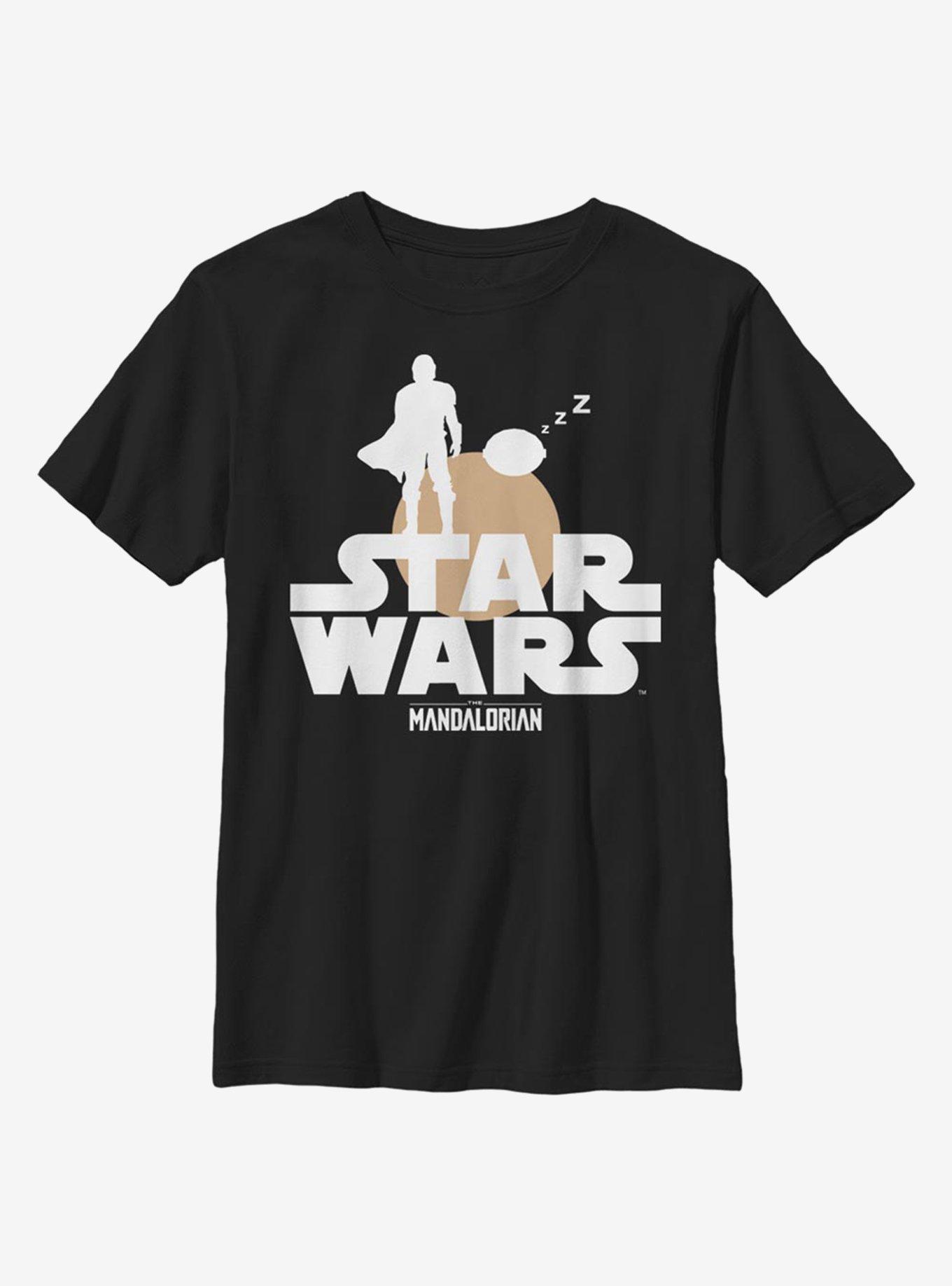 Star Wars The Mandalorian Sunset Duo Youth T-Shirt, BLACK, hi-res