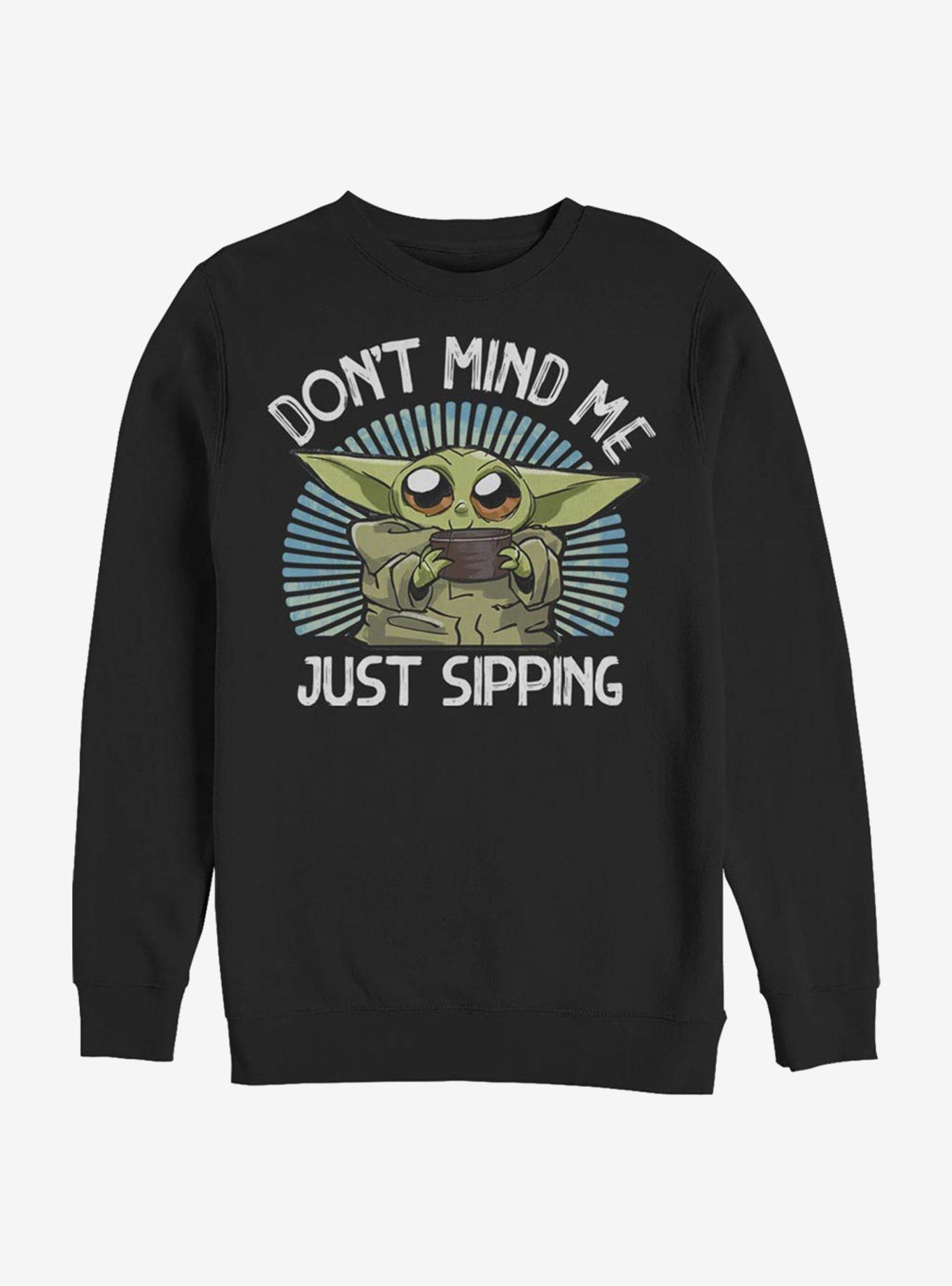 Star Wars The Mandalorian Just Sipping Sweatshirt, , hi-res