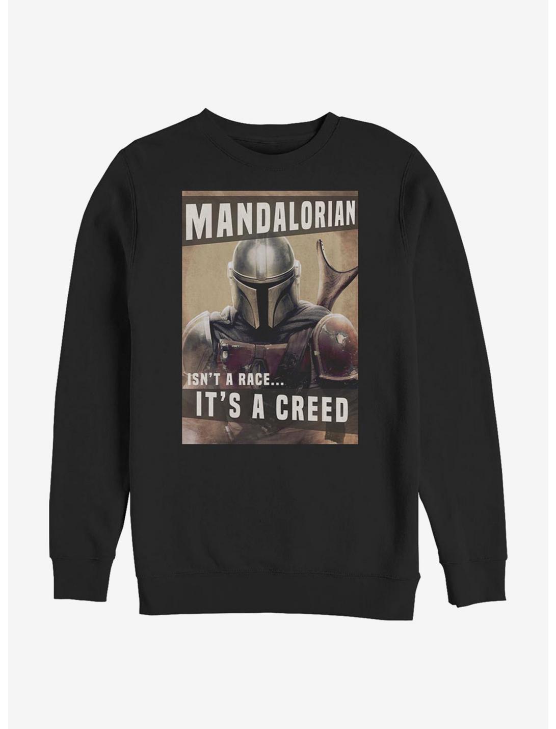 Star Wars The Mandalorian Creed Sweatshirt, BLACK, hi-res