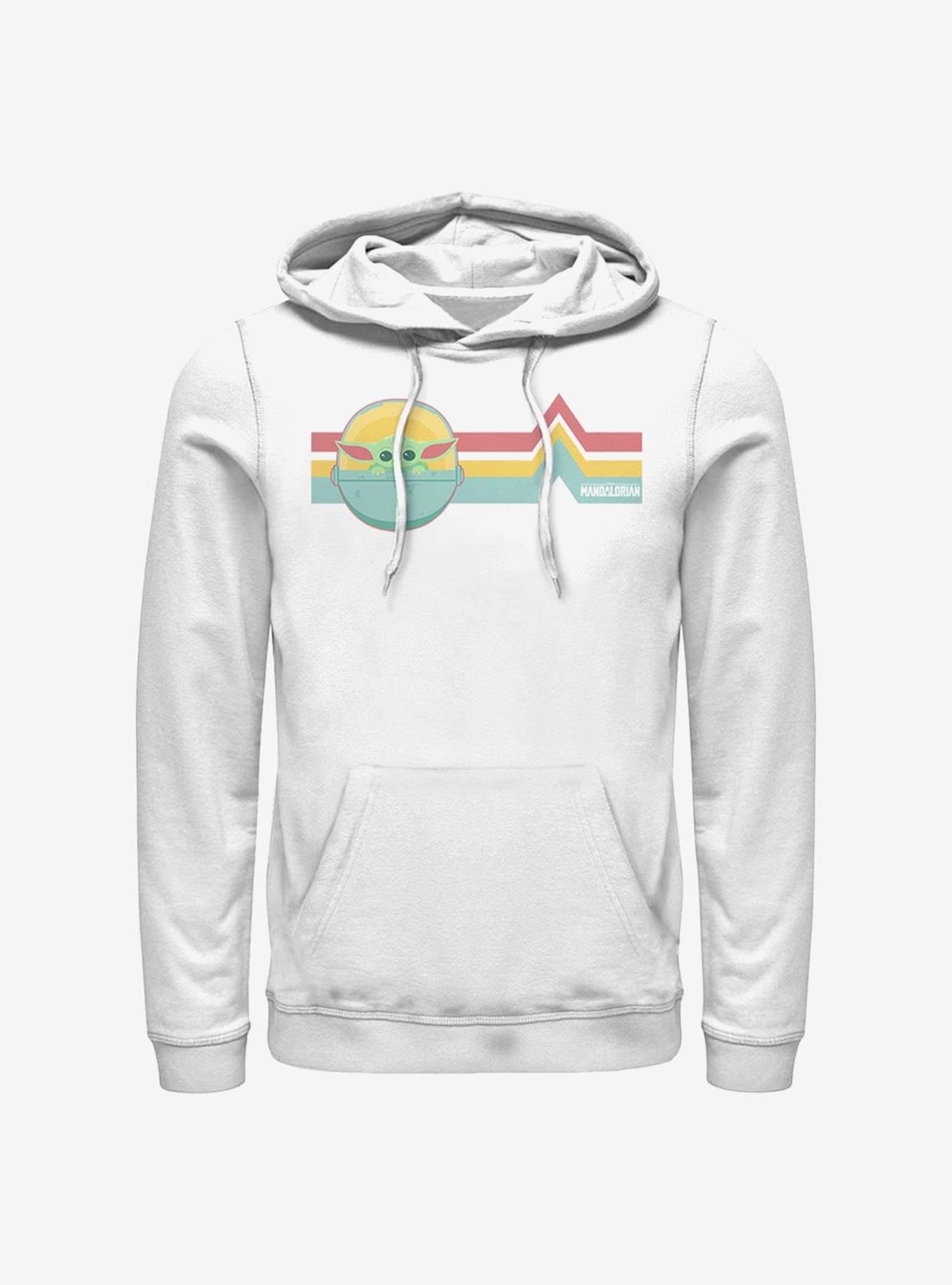 Star Wars The Mandalorian Rainbow The Child Hoodie, WHITE, hi-res