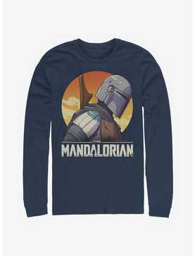 Star Wars The Mandalorian Mando Sunset Sil Long-Sleeve T-Shirt, , hi-res