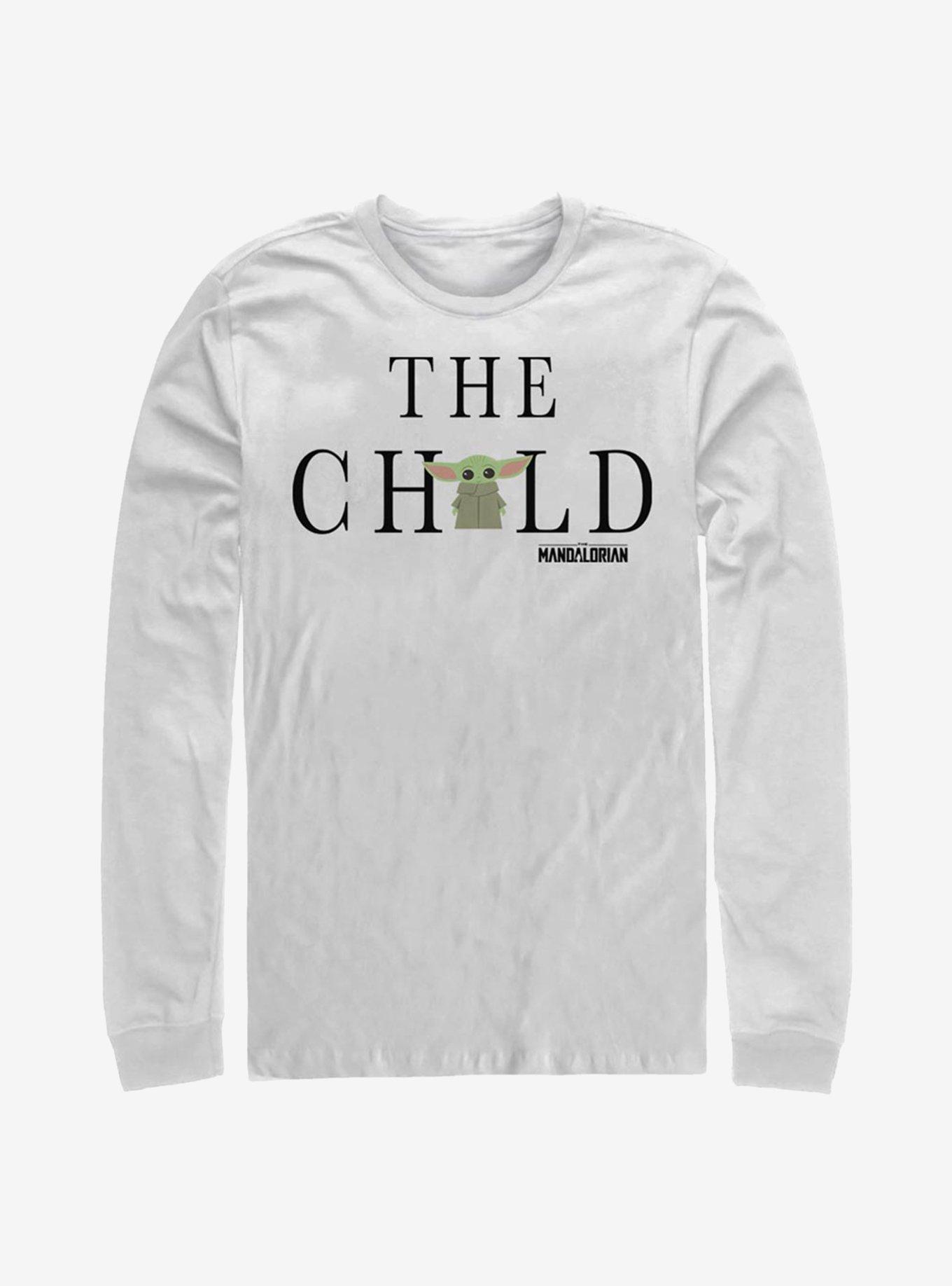 Star Wars The Mandalorian Child Text Long-Sleeve T-Shirt, , hi-res