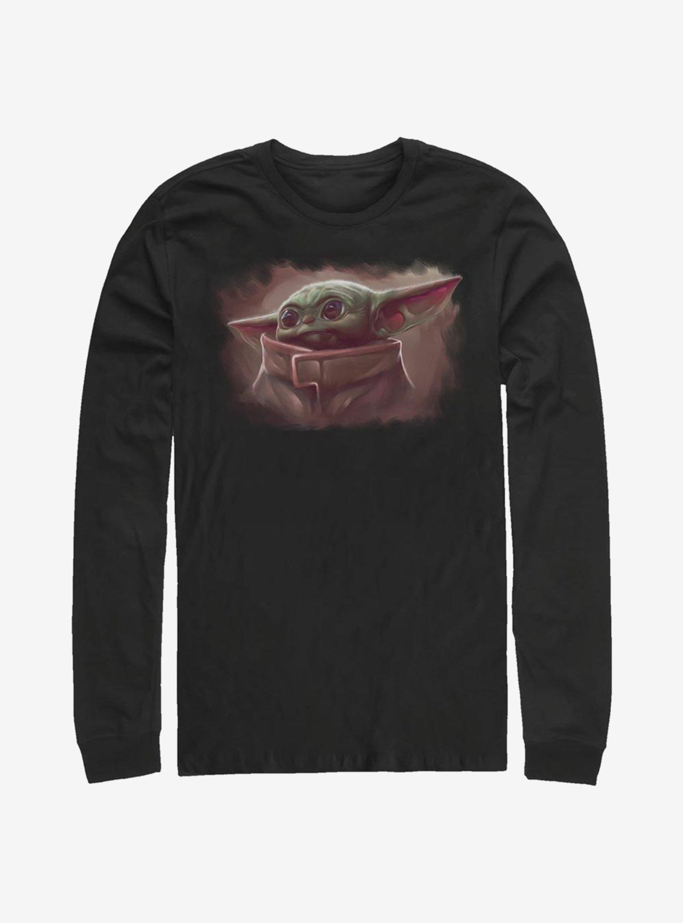 Star Wars The Mandalorian Cute Painting Long-Sleeve T-Shirt