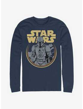 Star Wars The Mandalorian Retro Mando Long-Sleeve T-Shirt, , hi-res