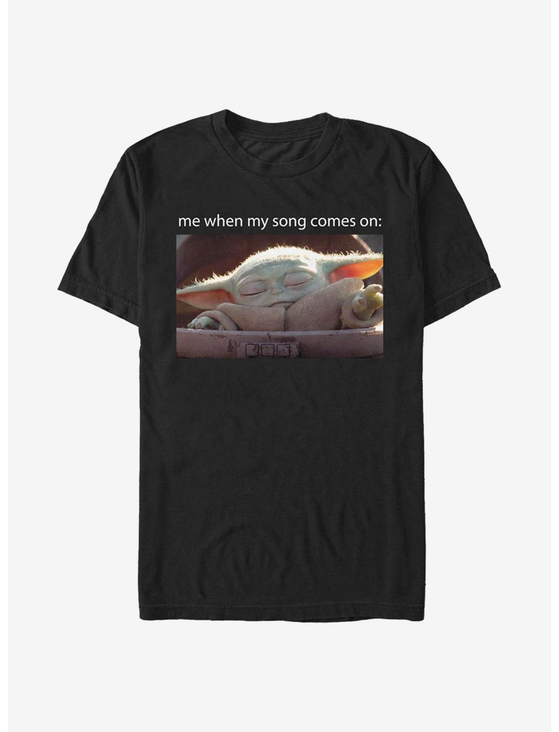 Star Wars The Mandalorian Song Meme V3 T-Shirt, BLACK, hi-res