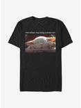 Star Wars The Mandalorian Song Meme V3 T-Shirt, BLACK, hi-res