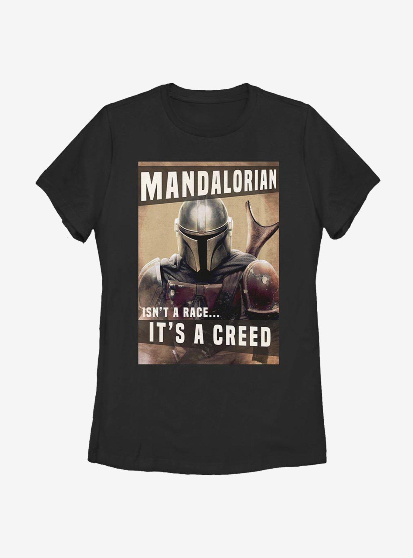 Star Wars The Mandalorian Creed Womens T-Shirt, BLACK, hi-res