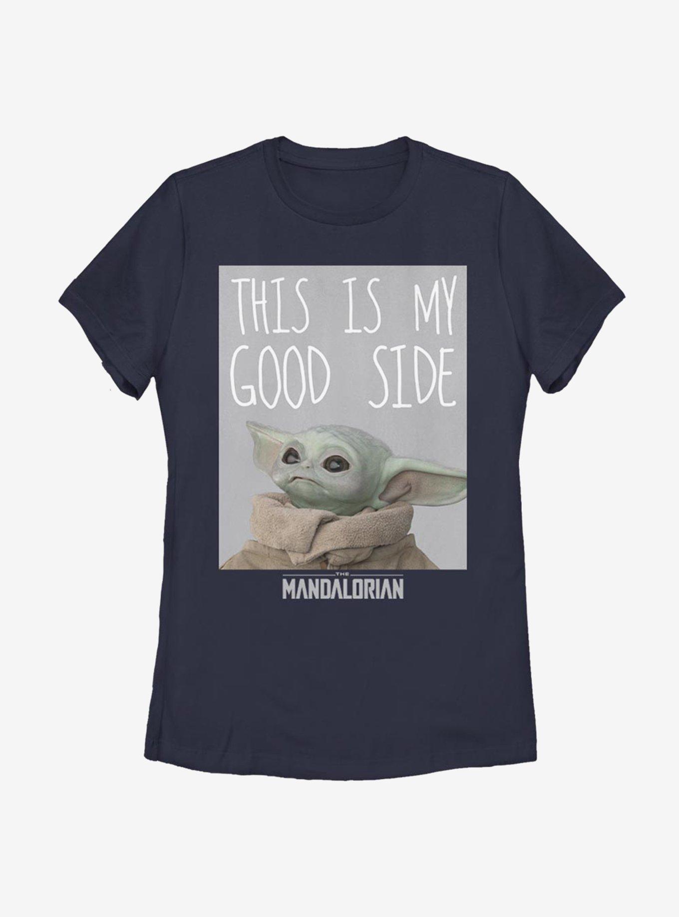 Star Wars The Mandalorian Good Side Womens T-Shirt, NAVY, hi-res