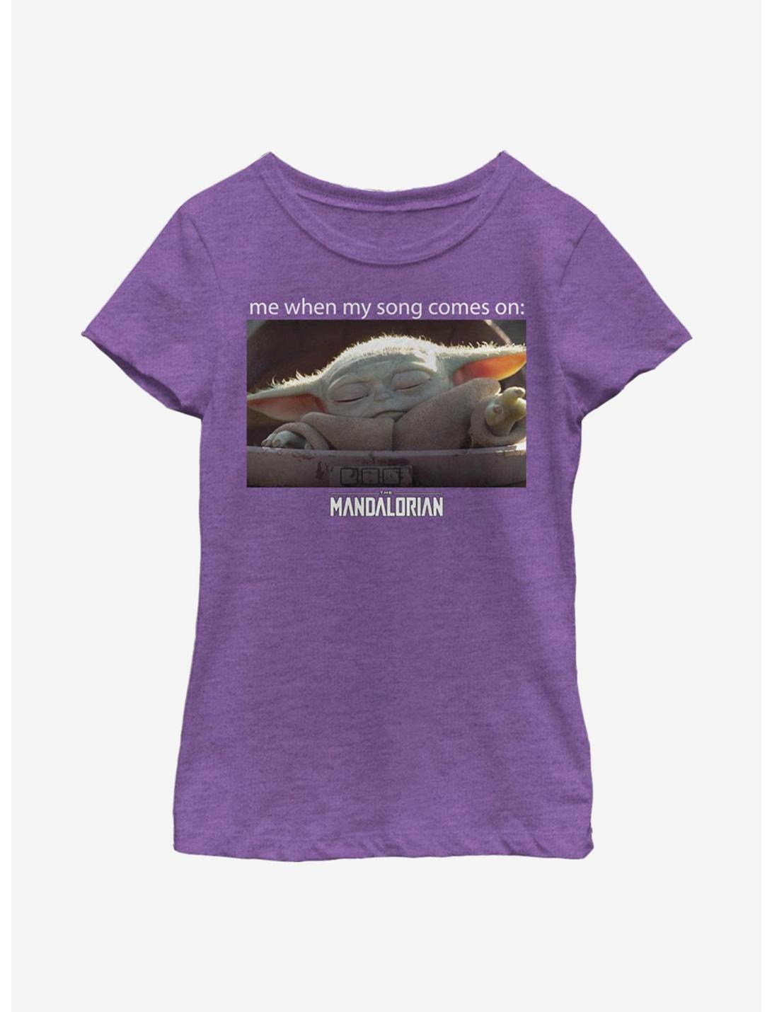 Star Wars The Mandalorian Song Meme V2 Youth Girls T-Shirt, PURPLE BERRY, hi-res