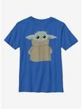 Star Wars The Mandalorian Blushing Yoda Youth T-Shirt, ROYAL, hi-res