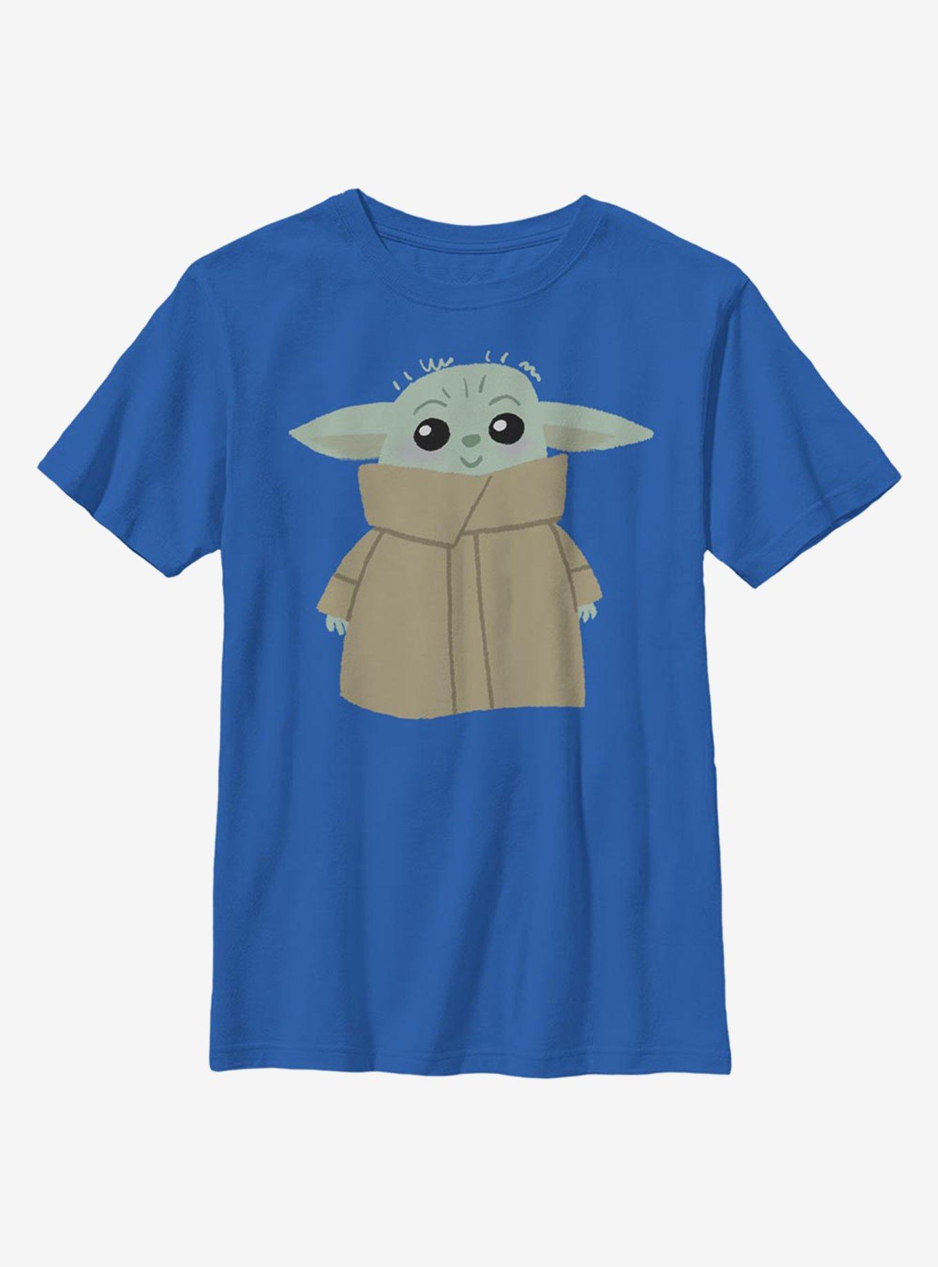 Star Wars The Mandalorian Blushing Yoda Youth T-Shirt, , hi-res