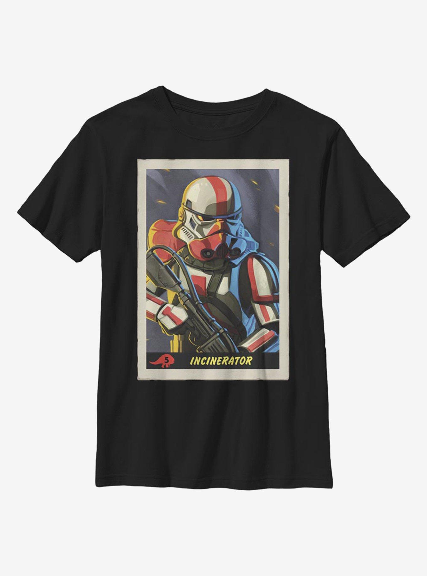 Star Wars The Mandalorian Incinerator Card Youth T-Shirt, , hi-res