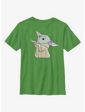 Star Wars The Mandalorian Yoda Reaching Youth T-Shirt, , hi-res