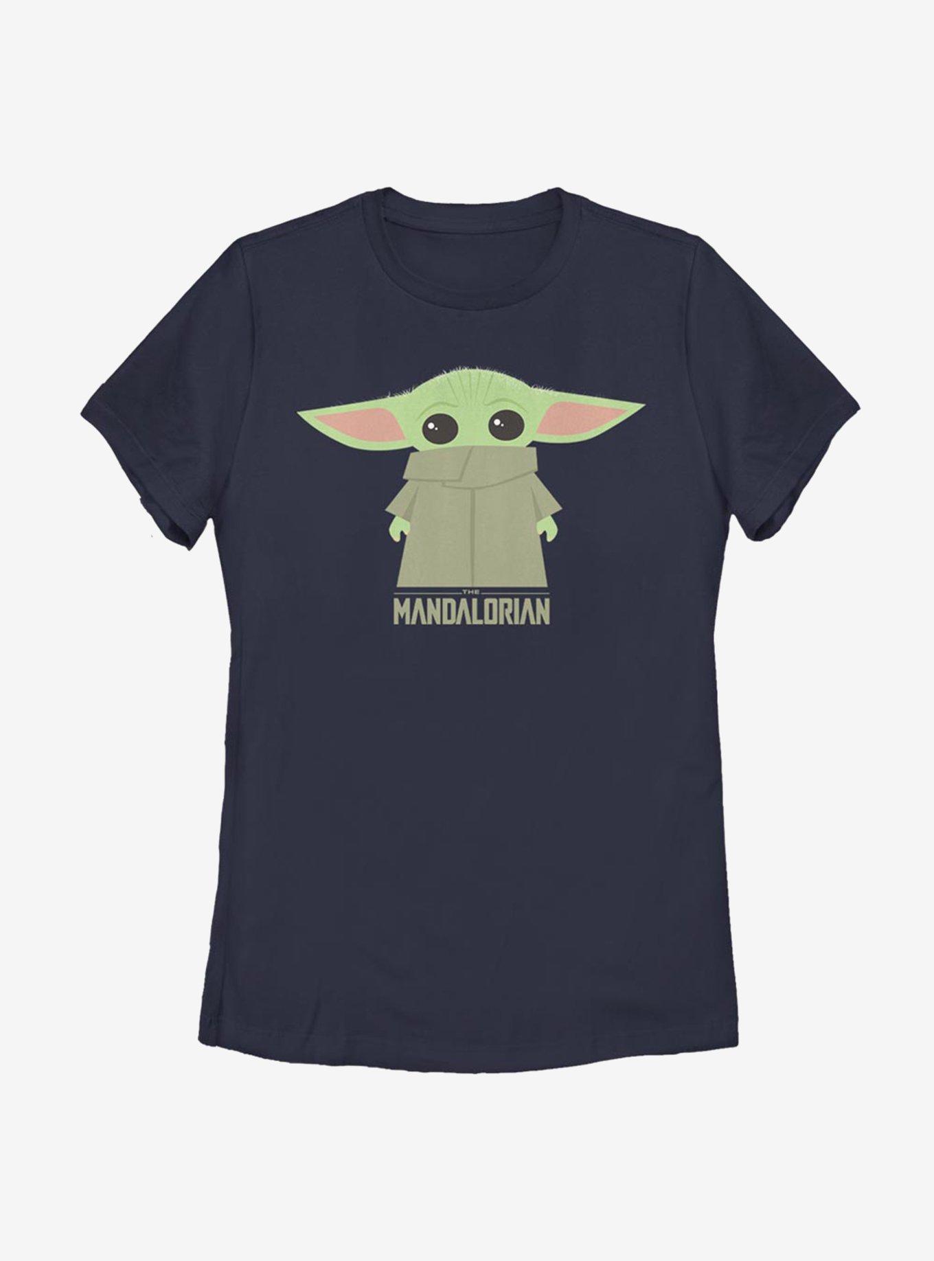 Star Wars The Mandalorian The Child Covered Womens T-Shirt, NAVY, hi-res