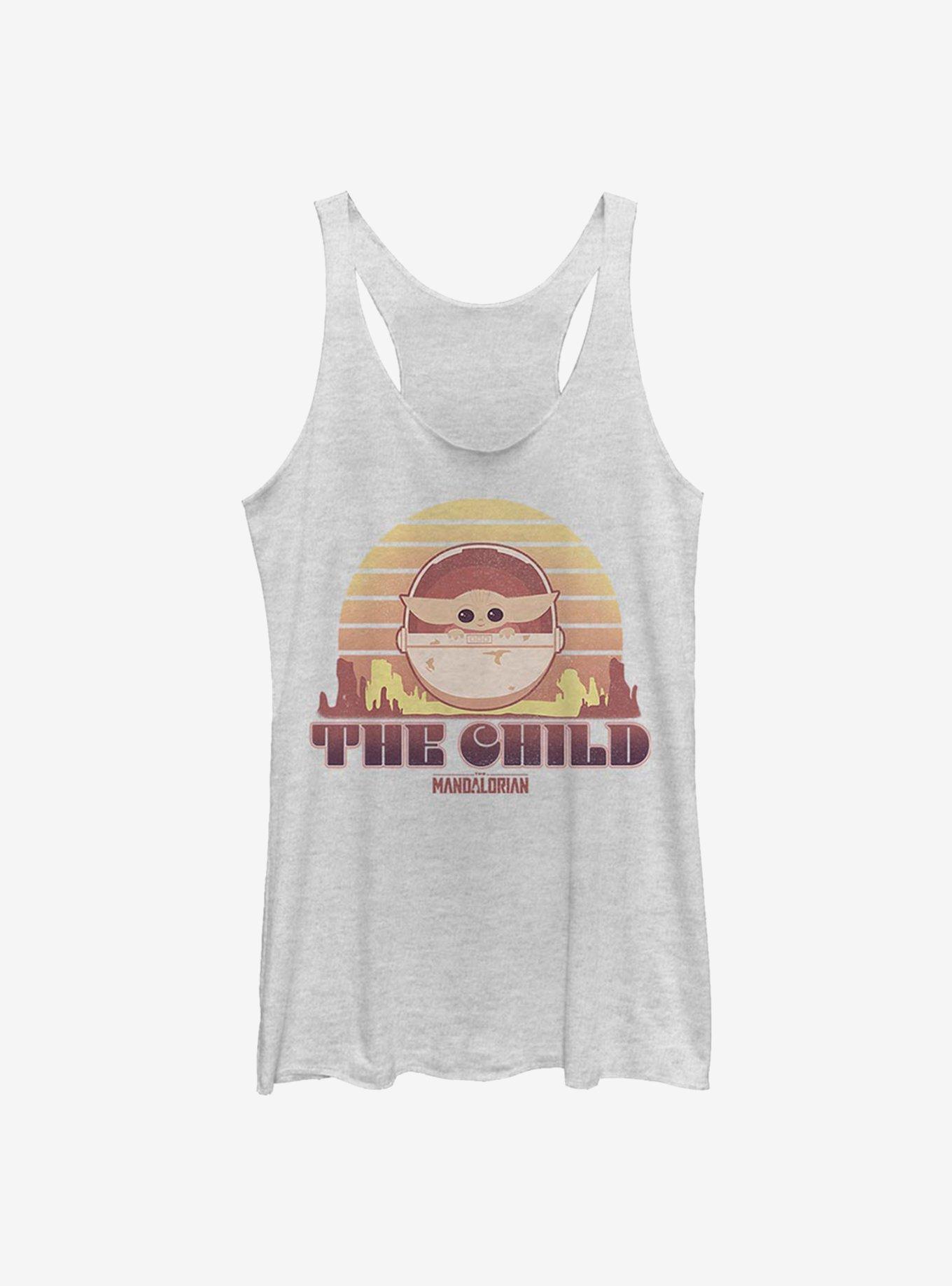 Star Wars The Mandalorian Sunset The Child Womens Tank Top
