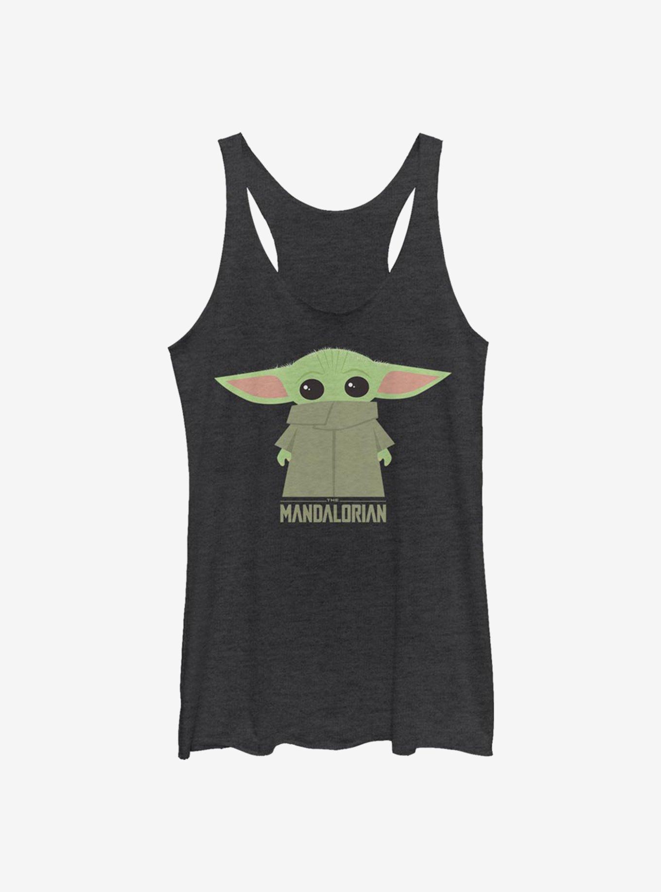 Star Wars The Mandalorian The Child Covered Face Womens Tank Top