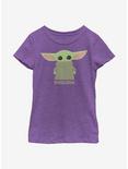 Star Wars The Mandalorian The Child Cute Stance Youth Girls T-Shirt, PURPLE BERRY, hi-res