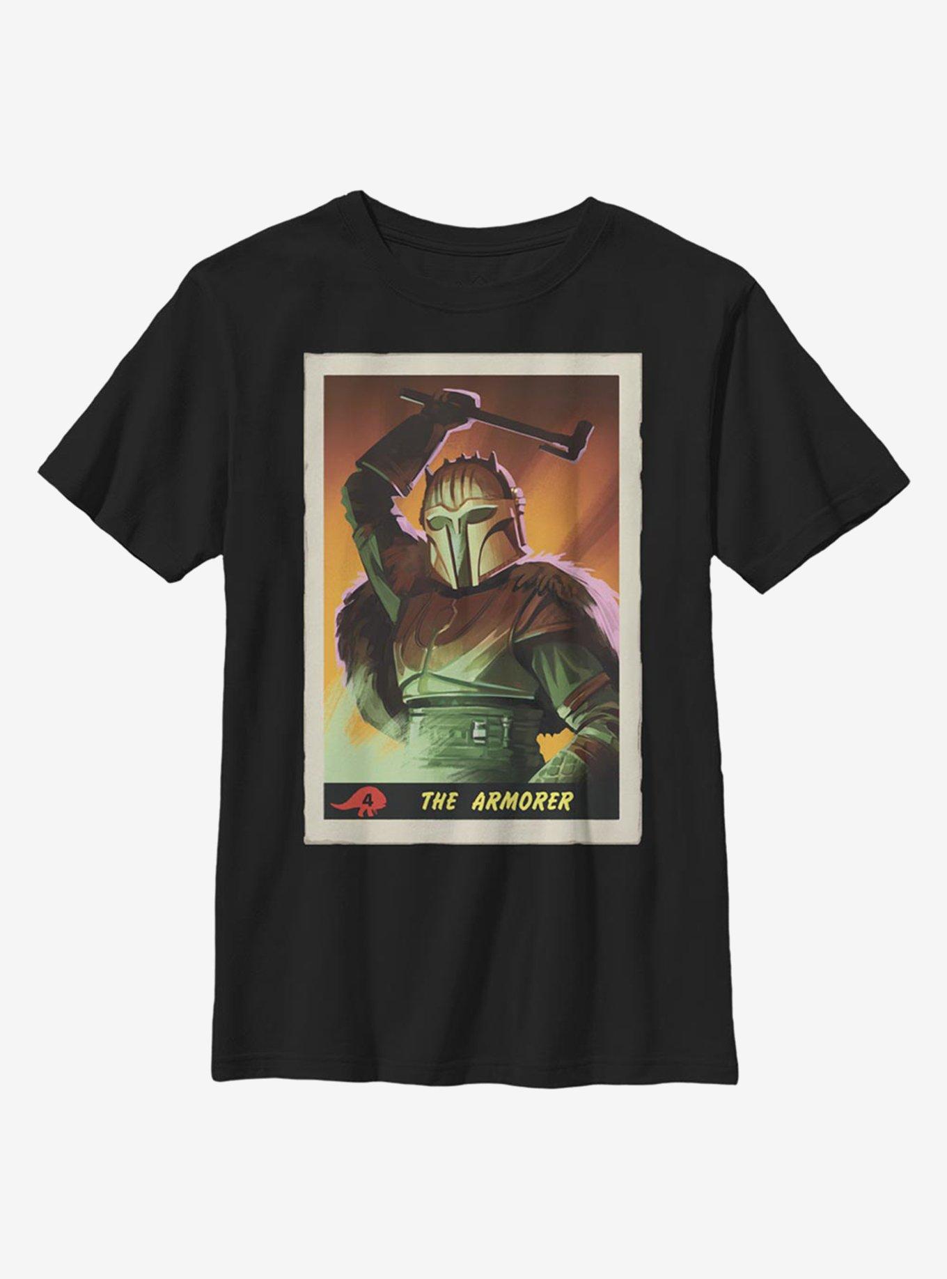 Star Wars The Mandalorian Armorer Card Youth T-Shirt, , hi-res