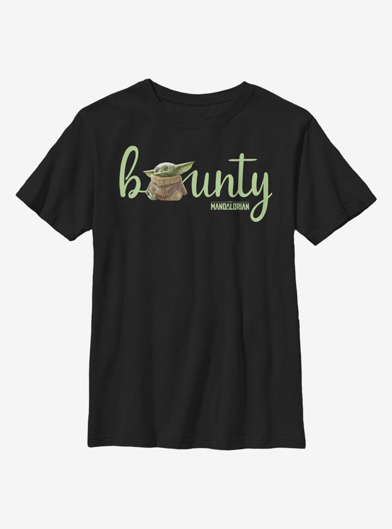 Star Wars The Mandalorian Bounty Text Youth T-Shirt, , hi-res