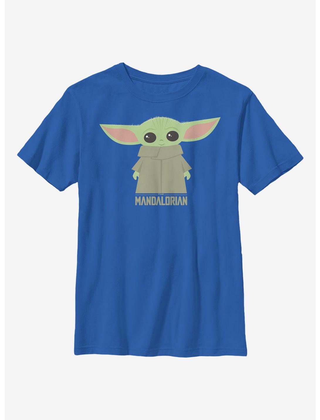 Star Wars The Mandalorian The Child Cute Stance Youth T-Shirt, ROYAL, hi-res