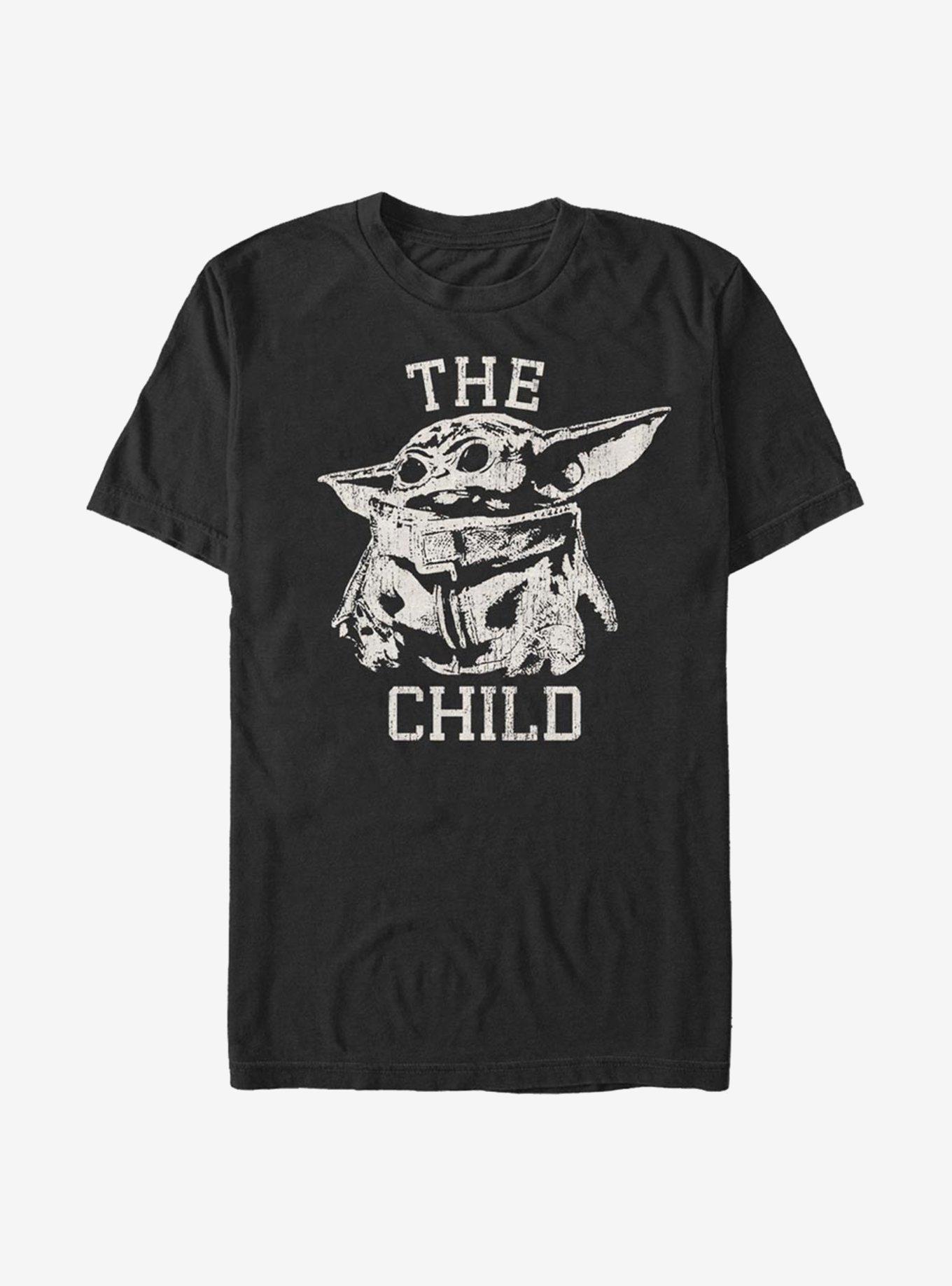Star Wars The Mandalorian Child Varsity T-Shirt, BLACK, hi-res