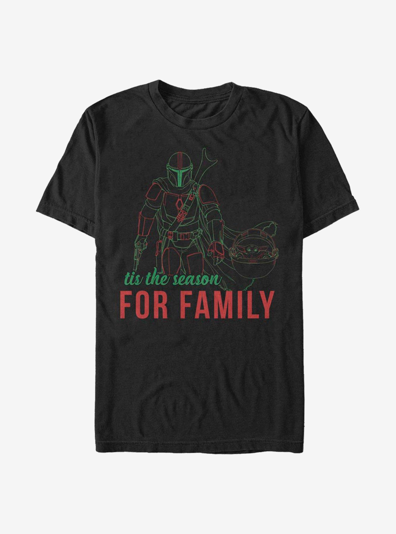 Star Wars The Mandalorian Family Time T-Shirt, BLACK, hi-res