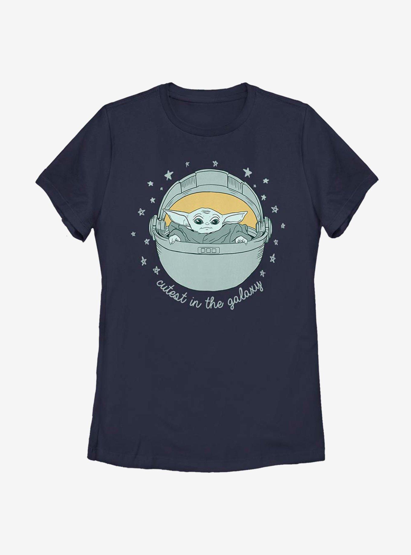 Star Wars The Mandalorian Still Cute Womens T-Shirt, NAVY, hi-res