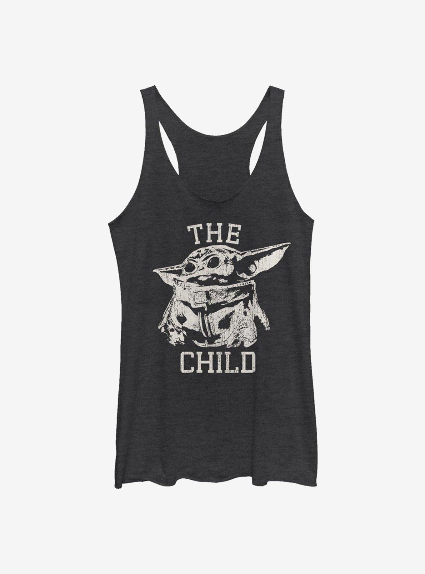 Star Wars The Mandalorian Child Varsity Womens Tank Top, BLK HTR, hi-res