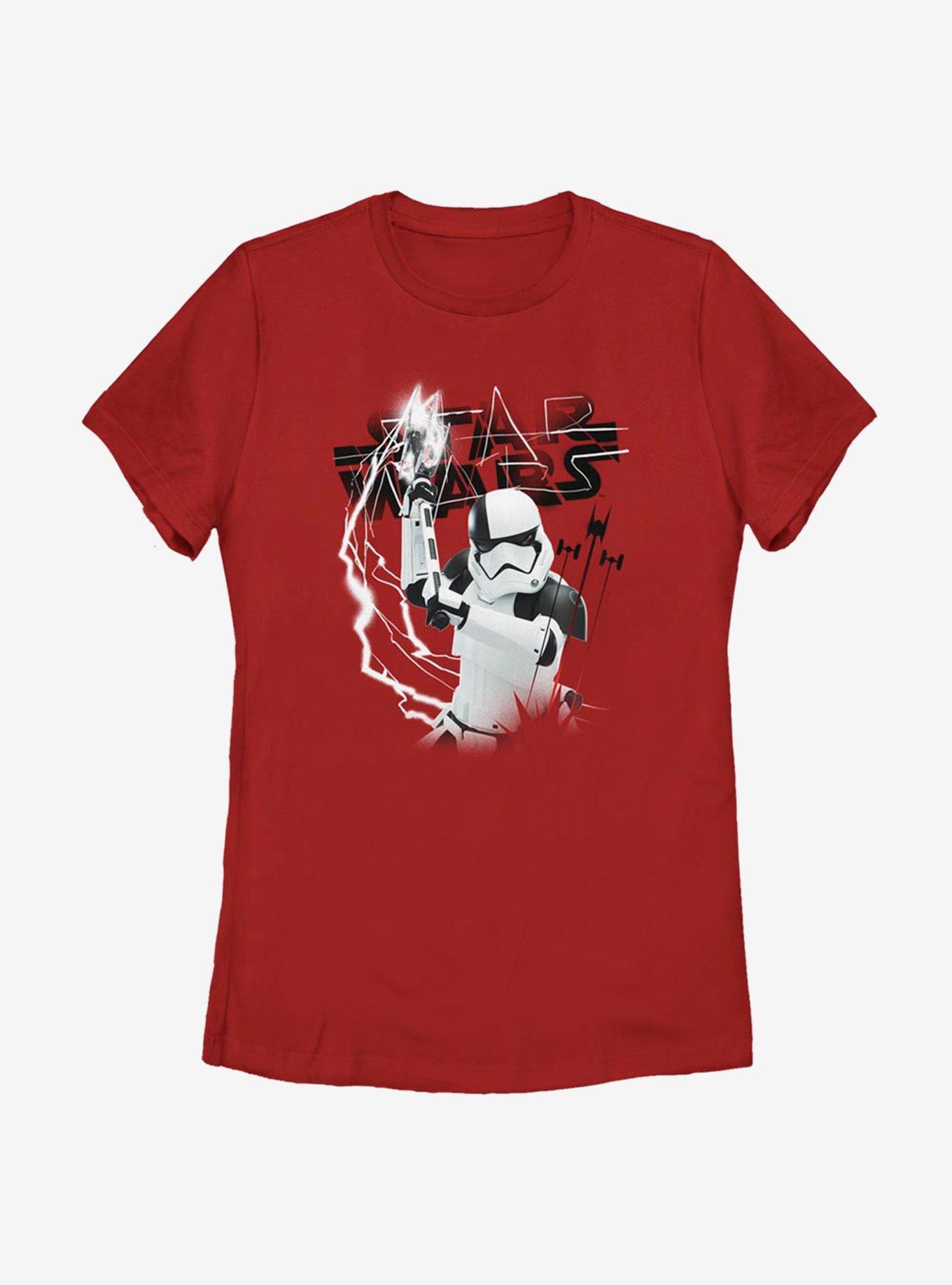 Star Wars Episode VIII: The Last Jedi Electric Trooper Womens T-Shirt, RED, hi-res