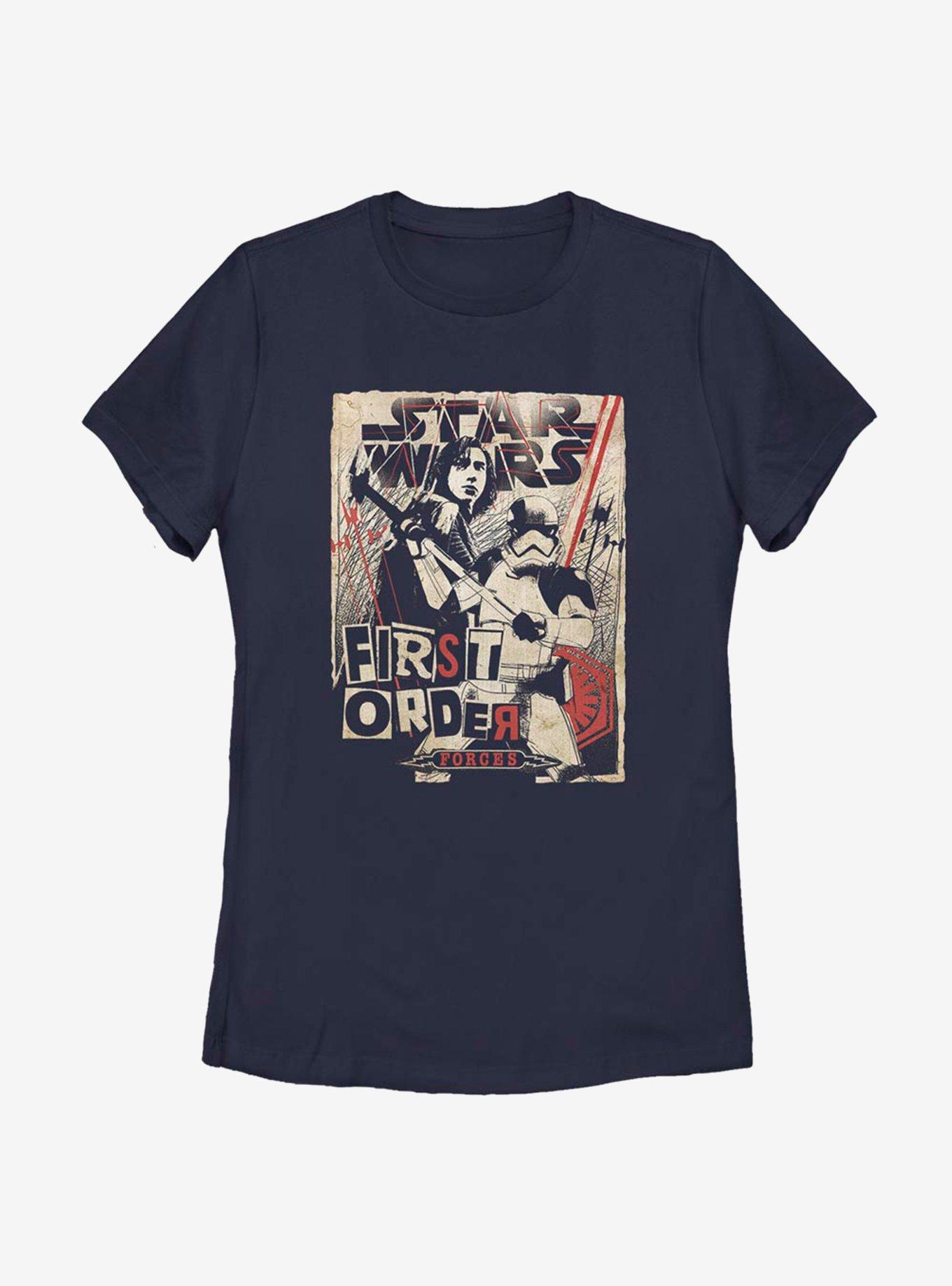 Star Wars Episode VIII: The Last Jedi First Show Womens T-Shirt, NAVY, hi-res
