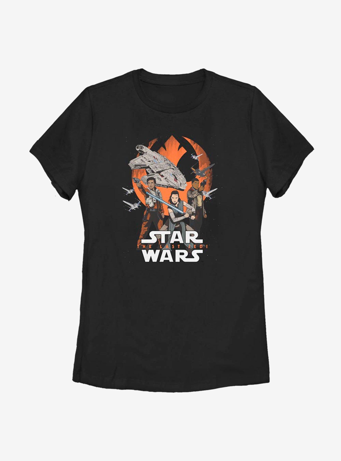 Star Wars Episode VIII: The Last Jedi Rebels Lead Womens T-Shirt, BLACK, hi-res